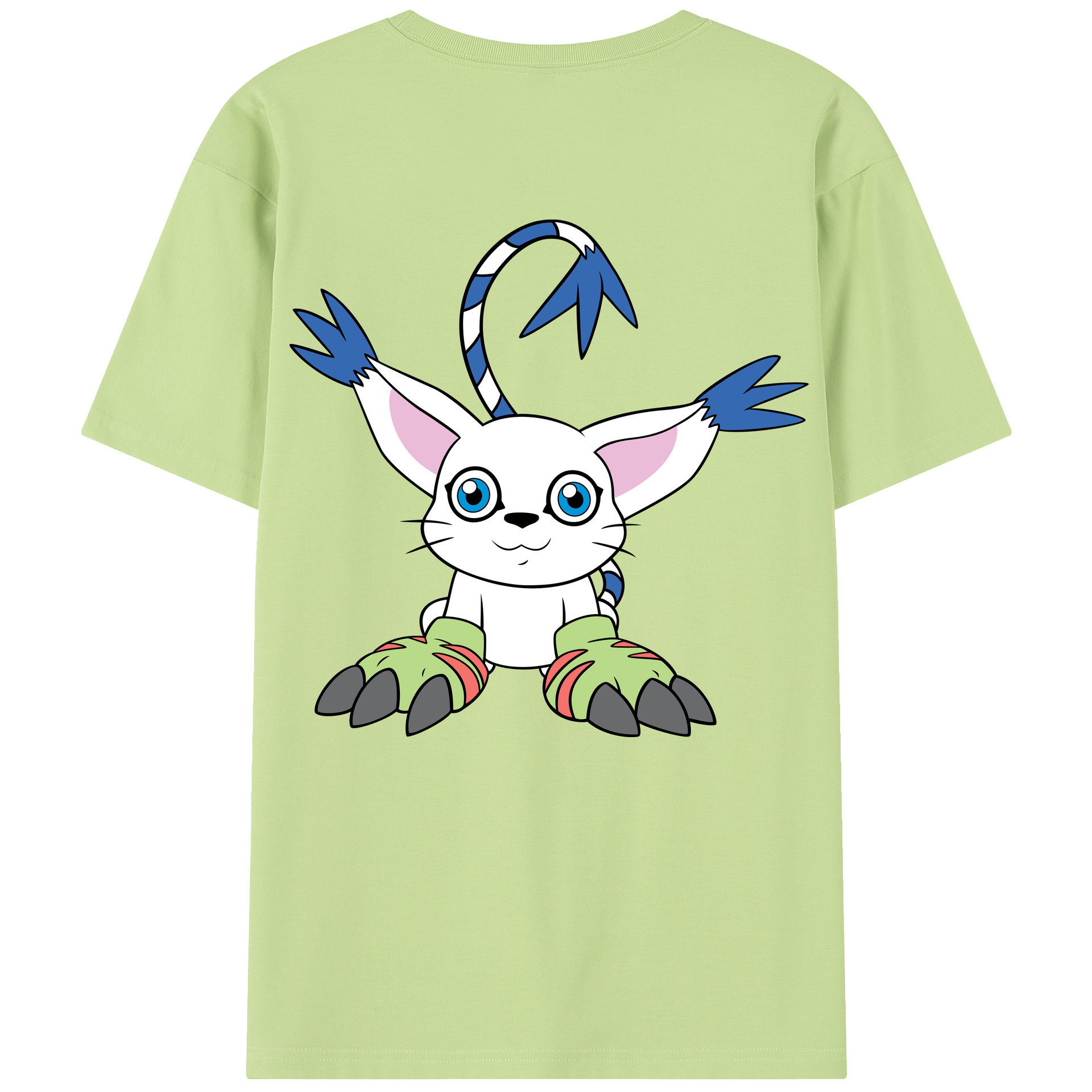 （画像用） Digimon デジタルモンスター/デジモン 綿100％半袖Tシャツ（背面プリント）